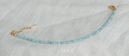 aquamarine bracelet gemstone-full view