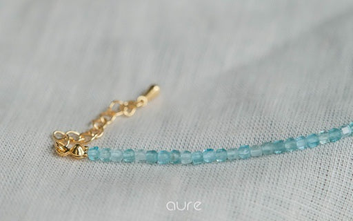 aquamarine bracelet-close up