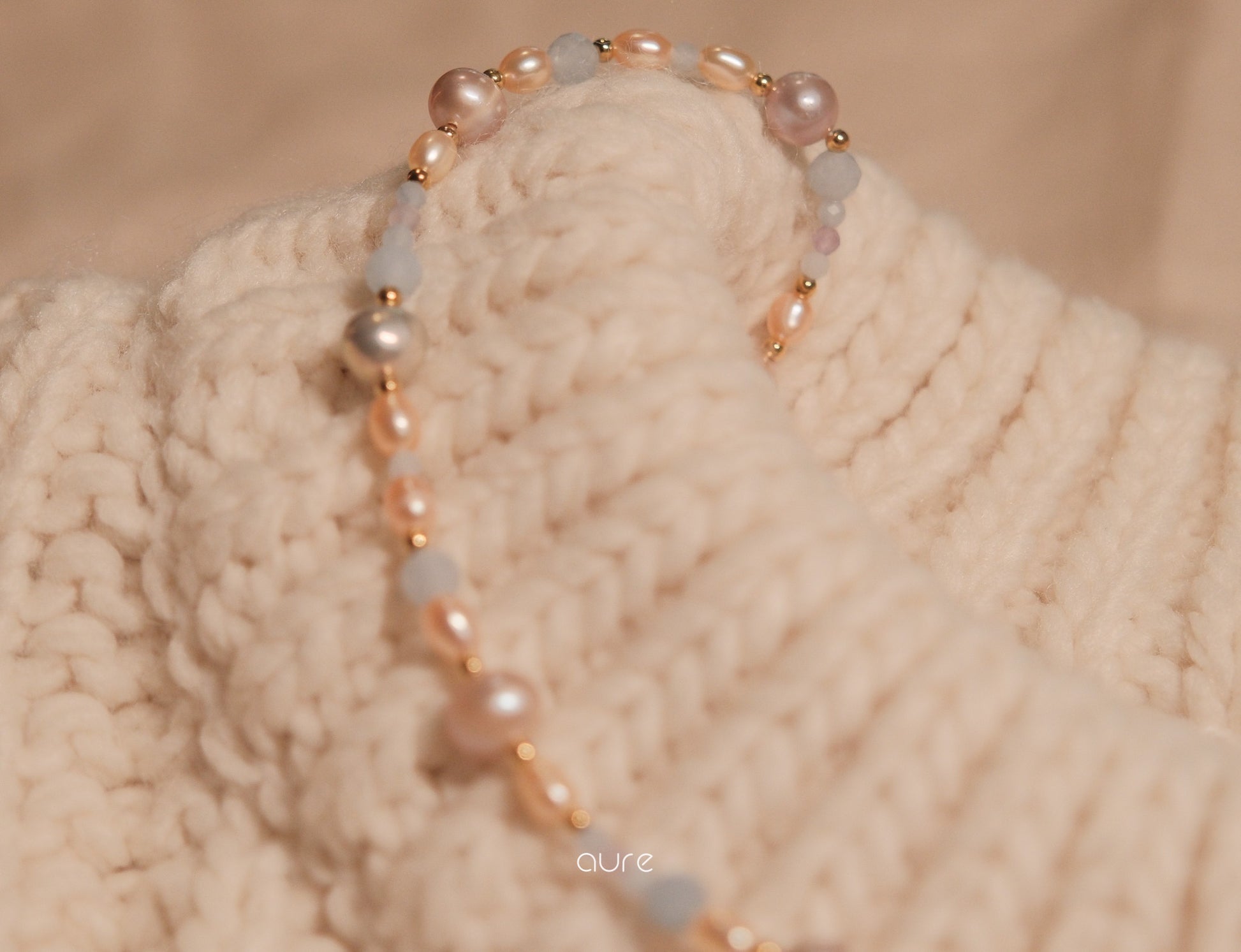 Freshwater Pearl Necklace close up