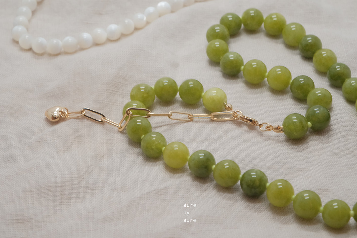 green agate jade necklace detials