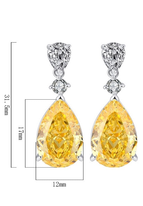 Lab Grown Yellow Diamond earrings