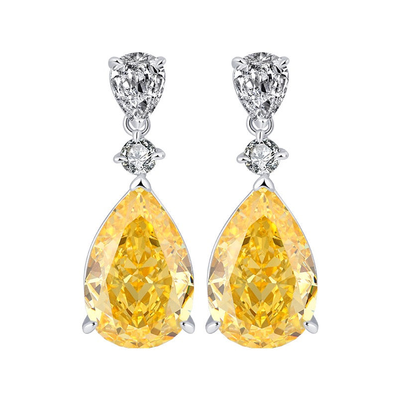 Lab Grown Yellow Diamond earrings