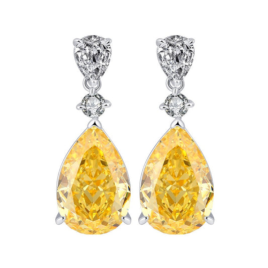 Lab Grown Yellow Diamond earrings