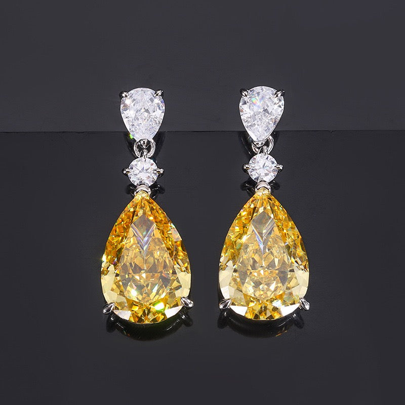 Lab Grown Yellow Diamond earrings