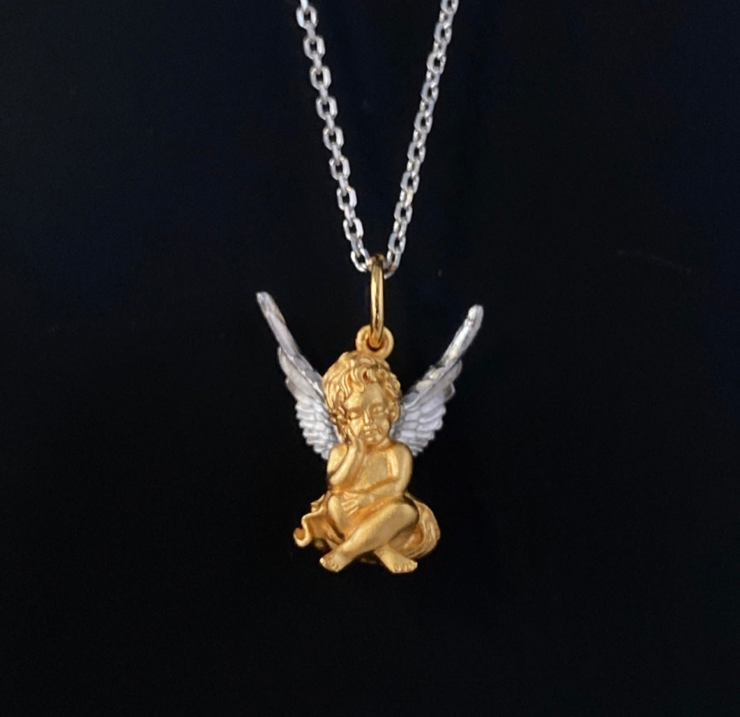 Angel Wing Necklace front